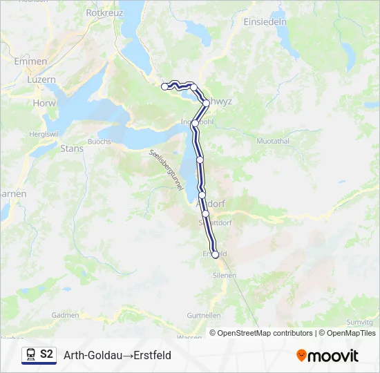 S2 Train Line Map