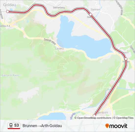 S3 Train Line Map