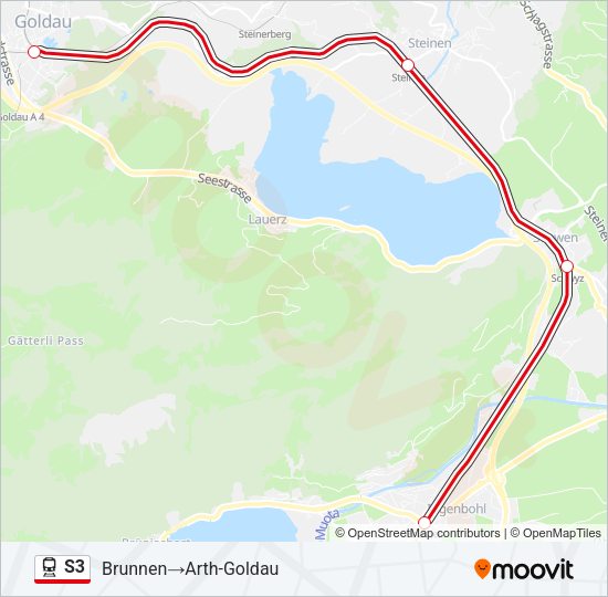 S3 Train Line Map