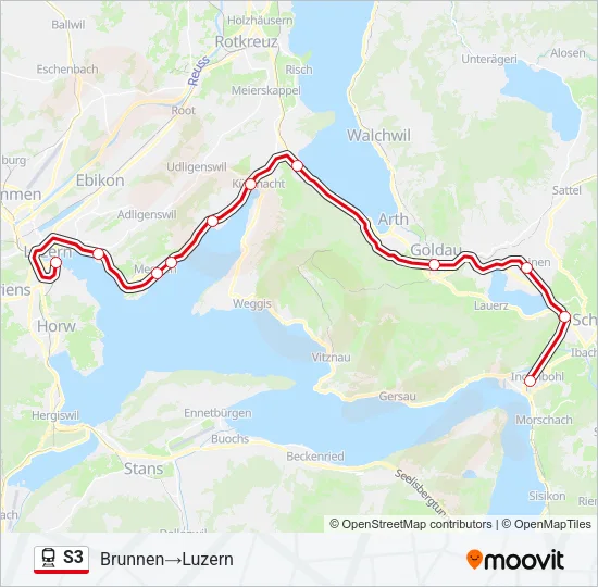S3 Train Line Map