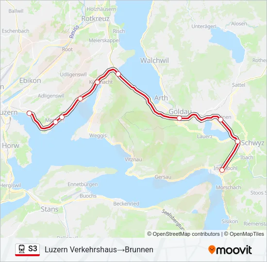 S3 Train Line Map