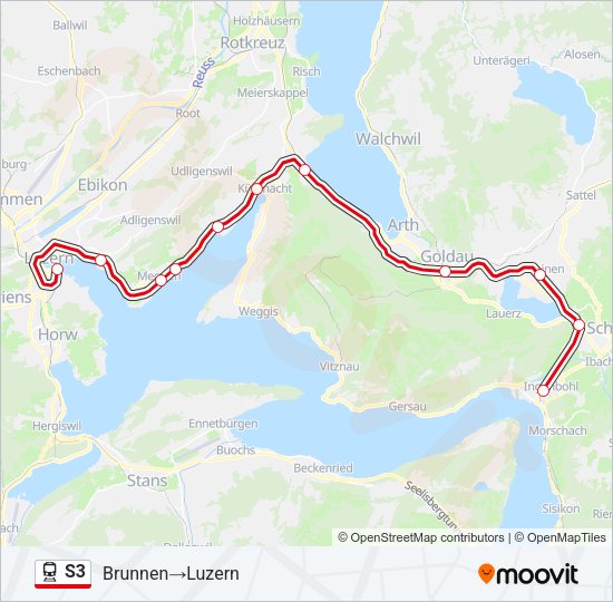 S3 Train Line Map