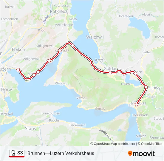 S3 Train Line Map