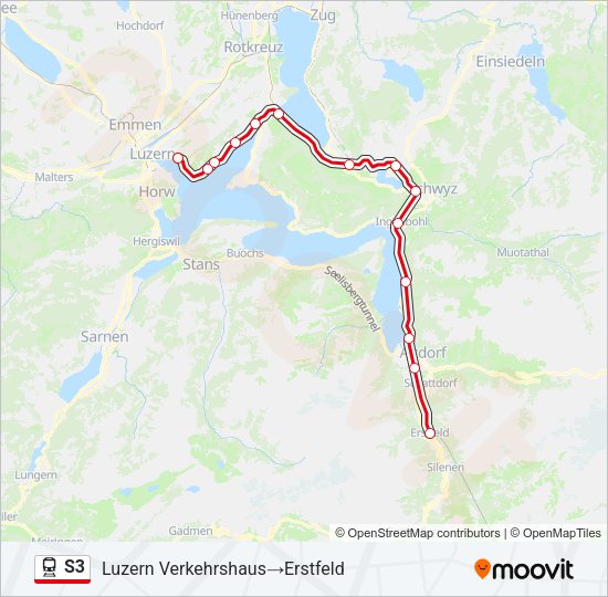 S3 Train Line Map