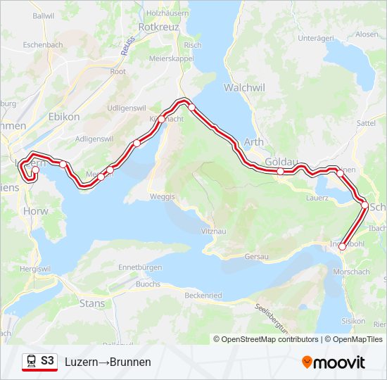 S3 Train Line Map