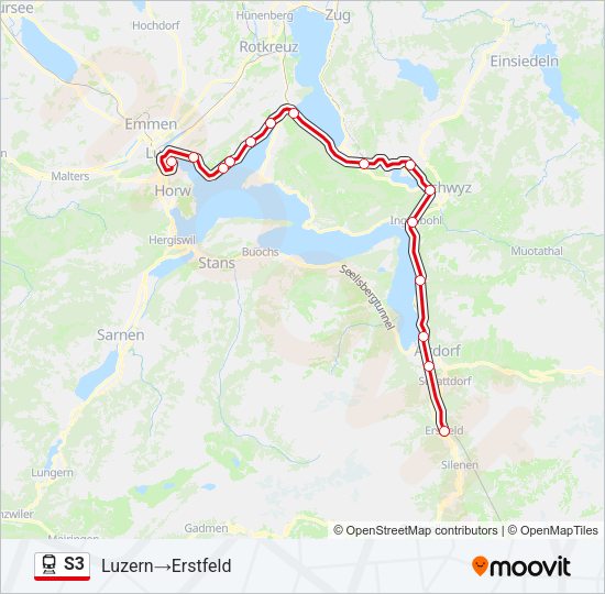 S3 Train Line Map