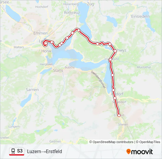 S3 Train Line Map