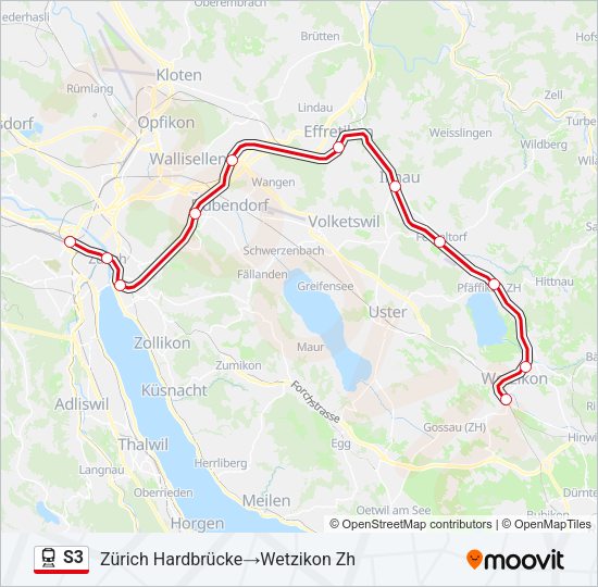 S3 Train Line Map