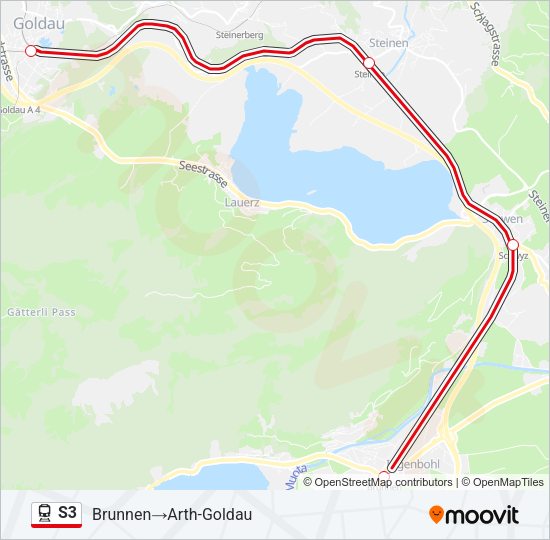 S3 Train Line Map