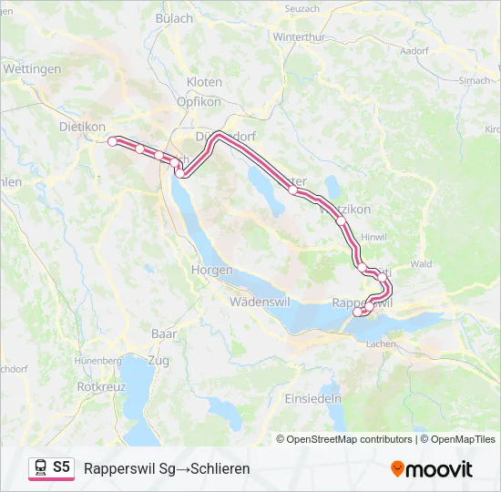 S5 Train Line Map