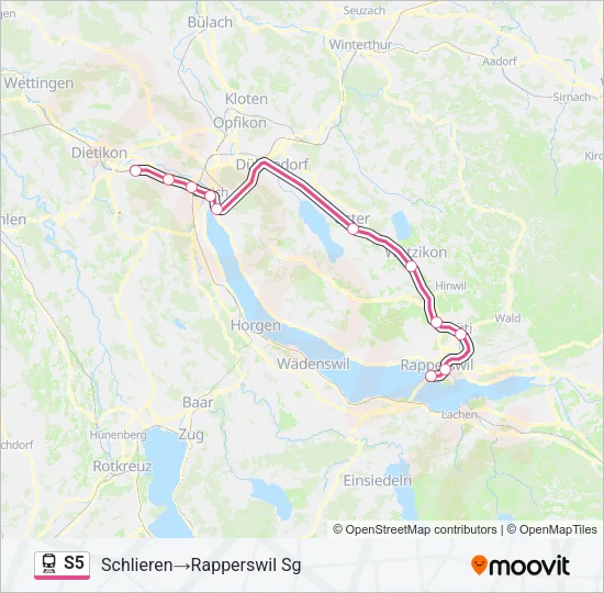 S5 Train Line Map