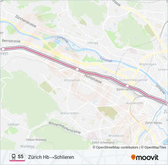S5 Train Line Map