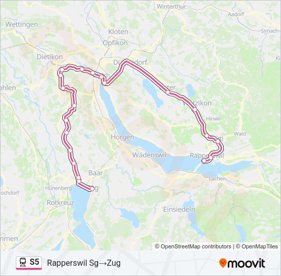 S5 Train Line Map