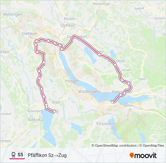 S5 Train Line Map