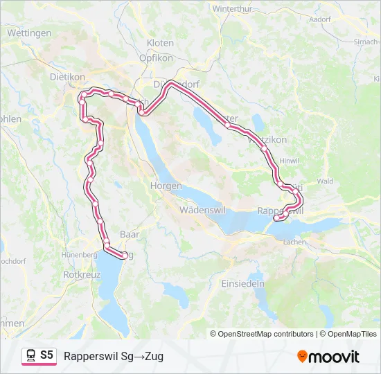 S5 Train Line Map