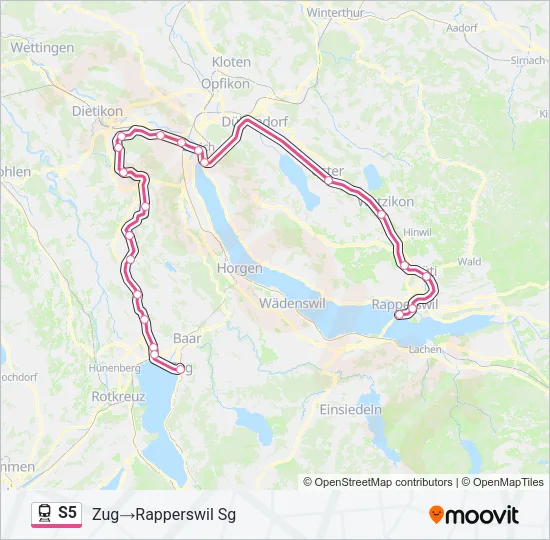 S5 Train Line Map