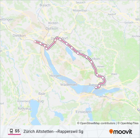 S5 Train Line Map