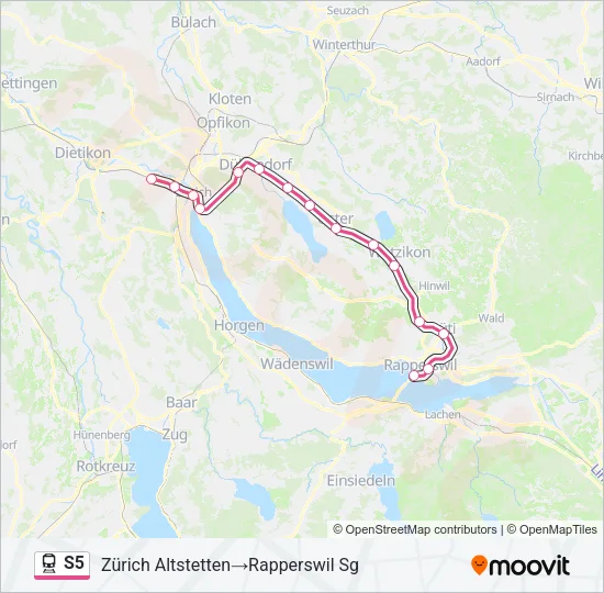 S5 Train Line Map