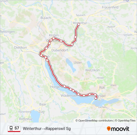 S7 Train Line Map
