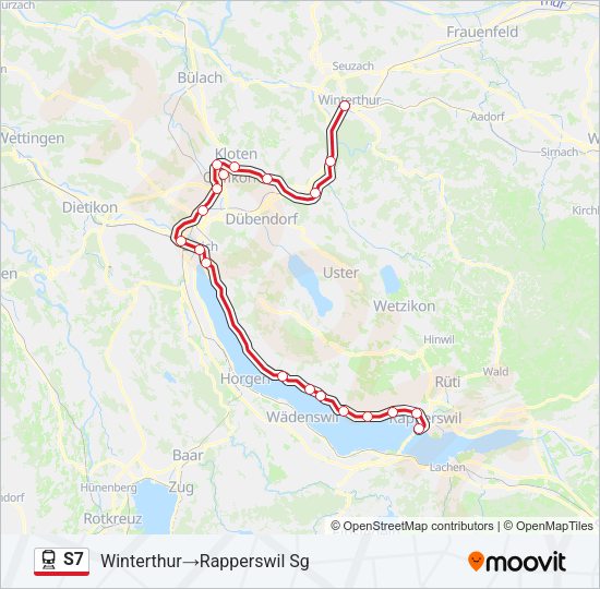 S7 Train Line Map