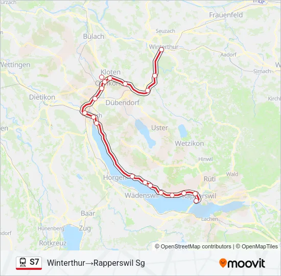 S7 Train Line Map