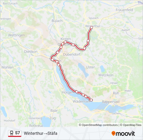 S7 Train Line Map