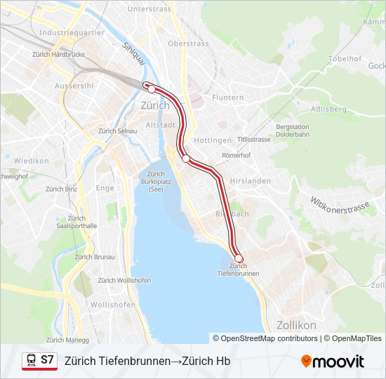 S7 Train Line Map