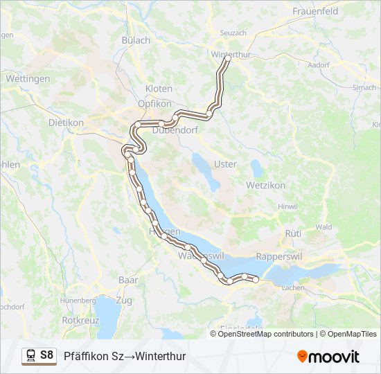 S8 train Line Map