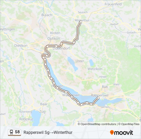 S8 train Line Map