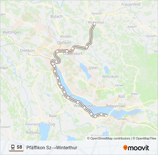 S8 train Line Map