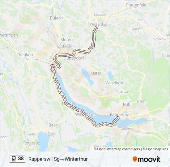 S8 train Line Map