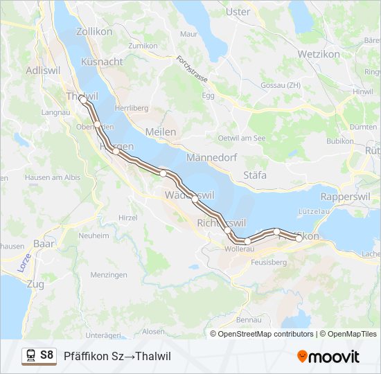 S8 train Line Map