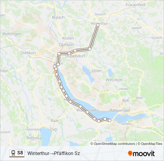 S8 train Line Map