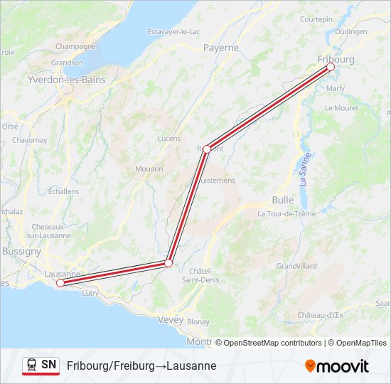 SN train Line Map