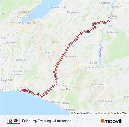 SN train Line Map