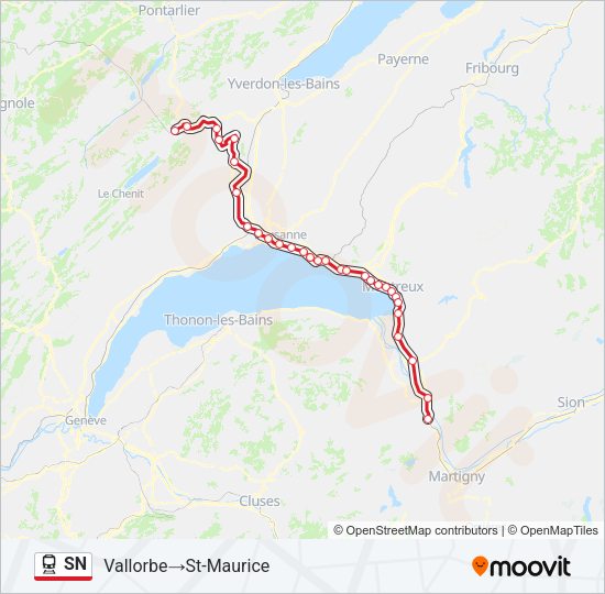 SN Train Line Map