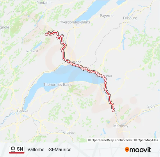 SN Train Line Map