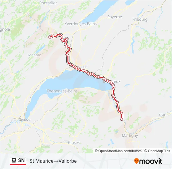 SN Train Line Map