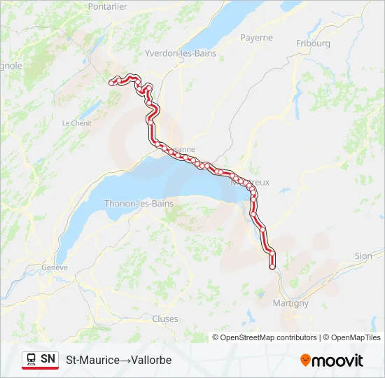 SN Train Line Map
