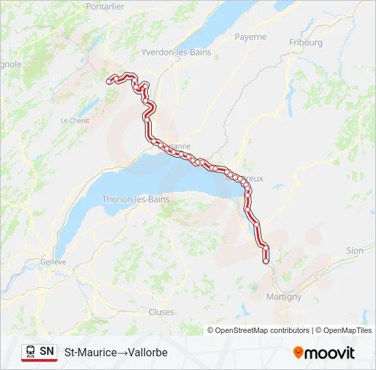 SN Train Line Map
