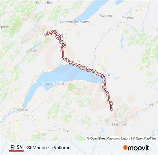 SN Train Line Map