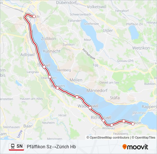 SN train Line Map