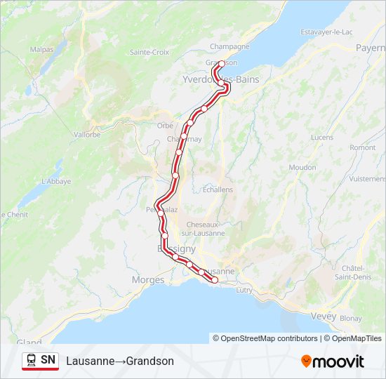 SN Train Line Map