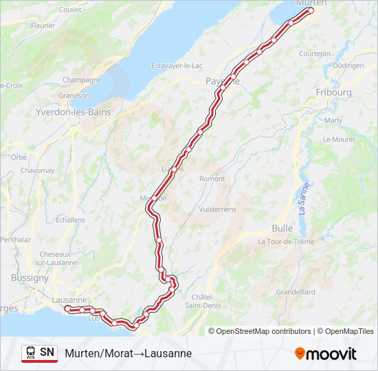 SN Train Line Map
