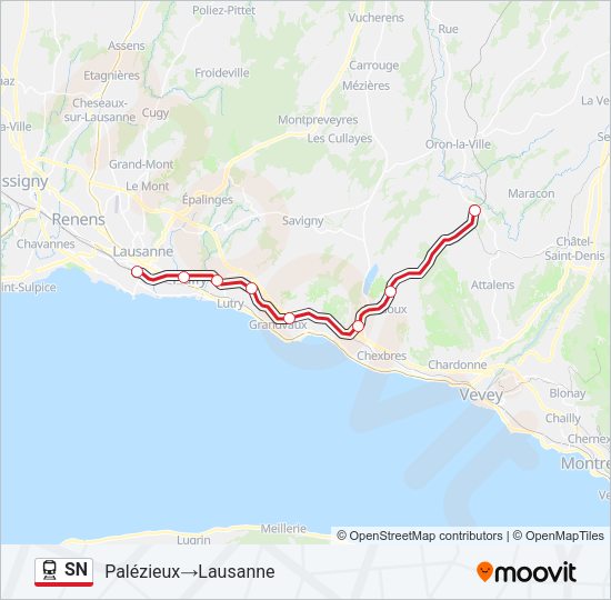 SN Train Line Map