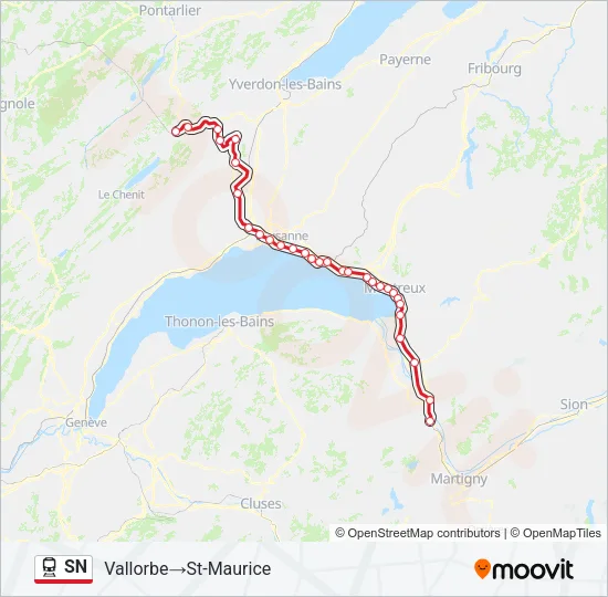 SN Train Line Map