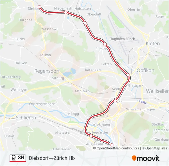 SN Train Line Map