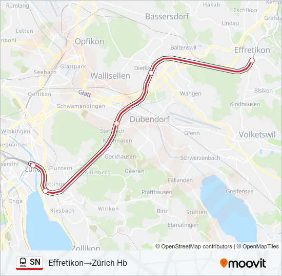 SN Train Line Map