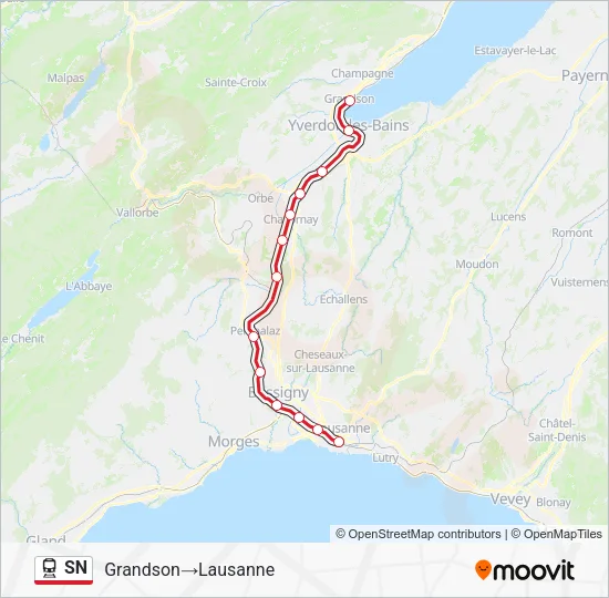 SN Train Line Map
