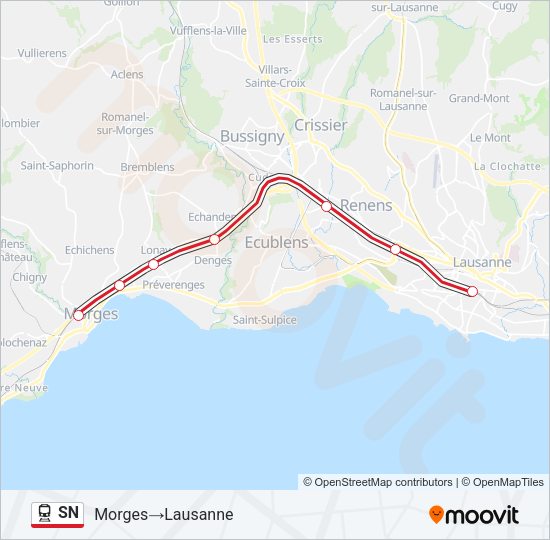SN Train Line Map